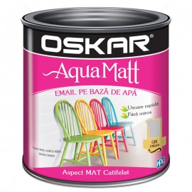 Vopsea acrilica Oskar Aqua Matt Gri urban 0.6l