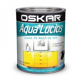 Vopsea Oskar Aqua Lucios Negru accent 2.5L