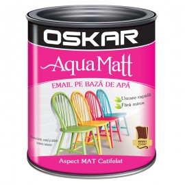 Vopsea acrilica Oskar Aqua Matt Maro clasic 0.6l