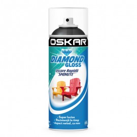 Spray negru RAL 9005 Oskar Diamond Gloss