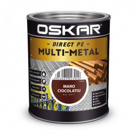 Vopsea Oskar Direct pe Multi-Metal Maro Ciocolatiu RAL 8017 0.75L
