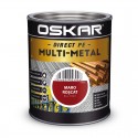 Vopsea Oskar Direct pe Multi-Metal Maro Roscat RAL 3009 0.75L