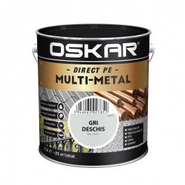 Vopsea Oskar Direct pe Multi-Metal Gri deschis RAL 7035 2.5L