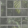 Tapet fereastra stil industrial gri-verde