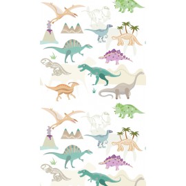Fototapet Dinozauri multicolori