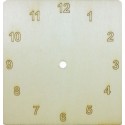 Cadran ceas de perete patrat cu cifre arabe
