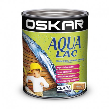 Oskar Aqua Lac pentru lemn Mahon pe baza de apa