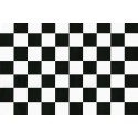 Autocolant decorativ Carouri alb-negre mari 45cm