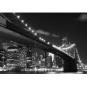 Fototapet Brooklyn Bridge alb-negru