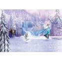 Fototapet Frozen - Elsa si Olaf dansand